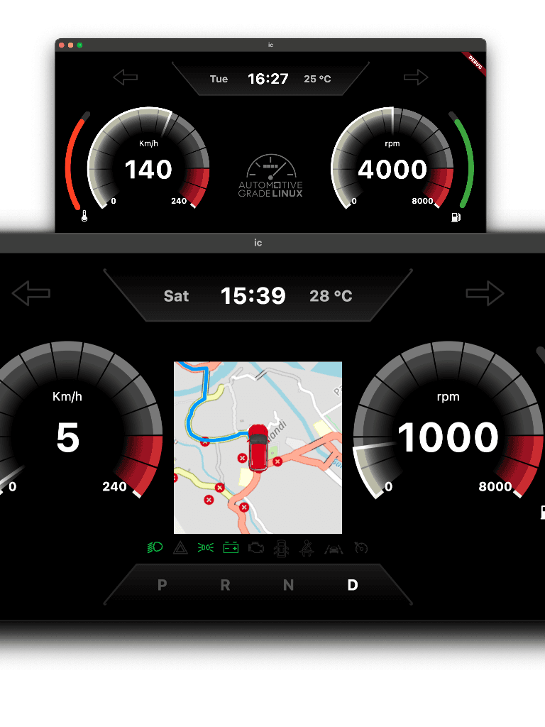 Instrument Cluster Demo - AGL