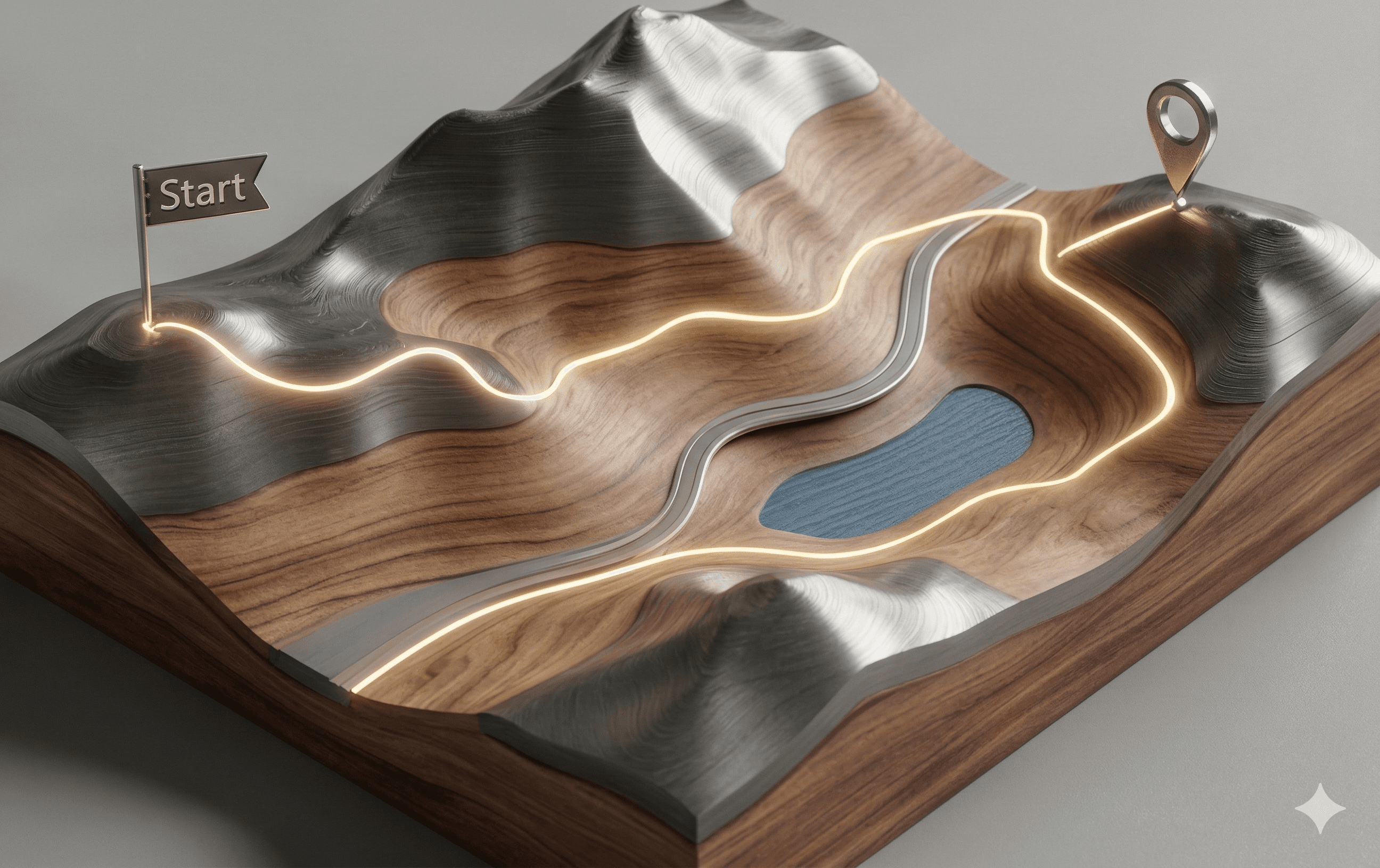Pathfinding using topographic maps